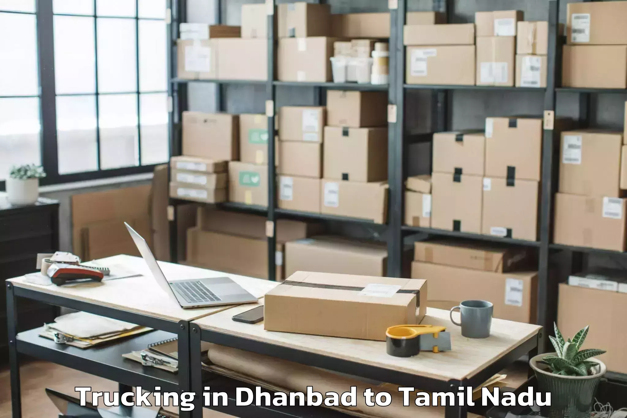 Leading Dhanbad to Koothanallur Trucking Provider